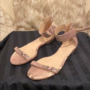 CLUB MONACO Snake Print Sandals